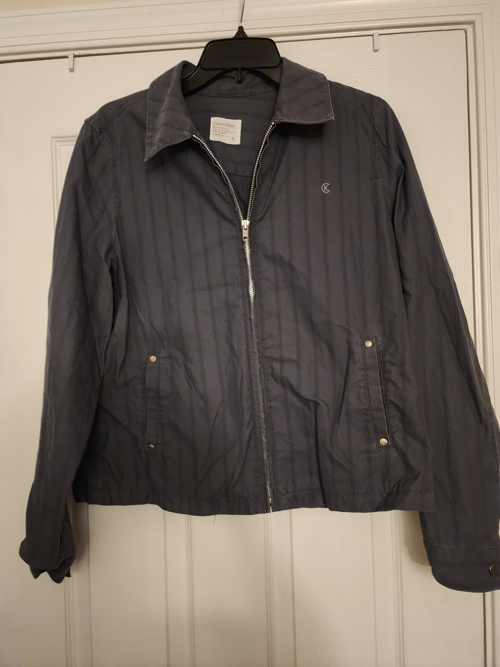Calvin Klein Navy Zip-Front Women's Jacket